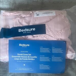Bedsure Pink Duvet Cover Set